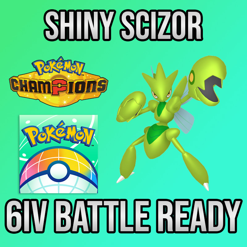 ✨6IV SHINY Scizor Battle Ready🚀 POKEMON HOME✨Pokemon Champions✨