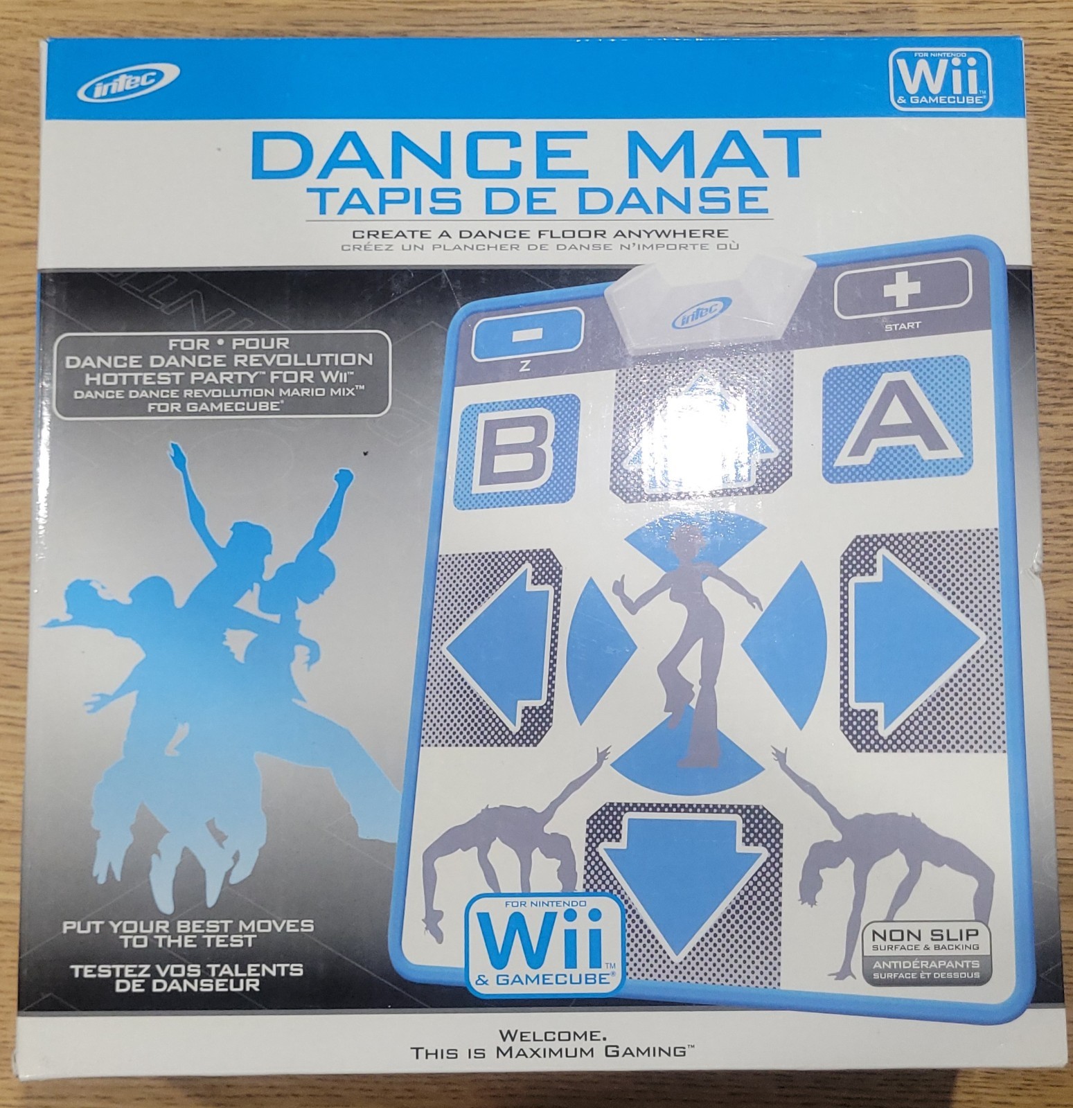 2008 Intec Nintendo Wii & Gamecube Dance Mat Non Slip Very Rare Unique Brand New