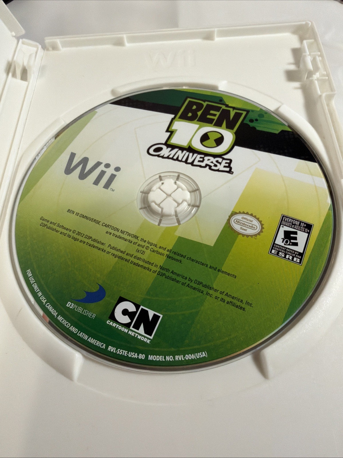 Wii Ben 10 Omniverse Game case and disc no Manual. Working Tested