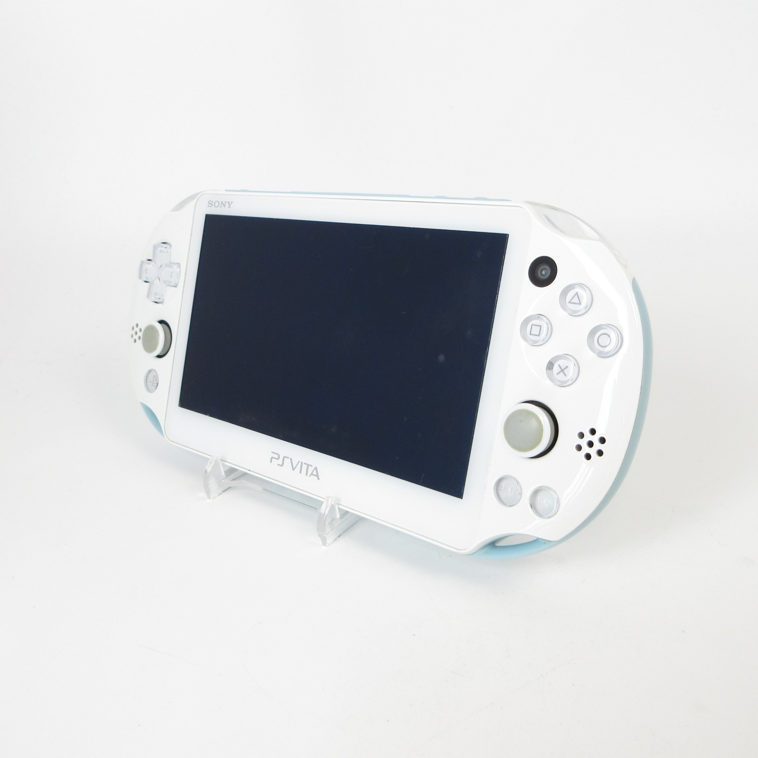 【Very Good】Sony PS Vita PCH-2000 Light Blue / White Wi-Fi Model Console only #Ar