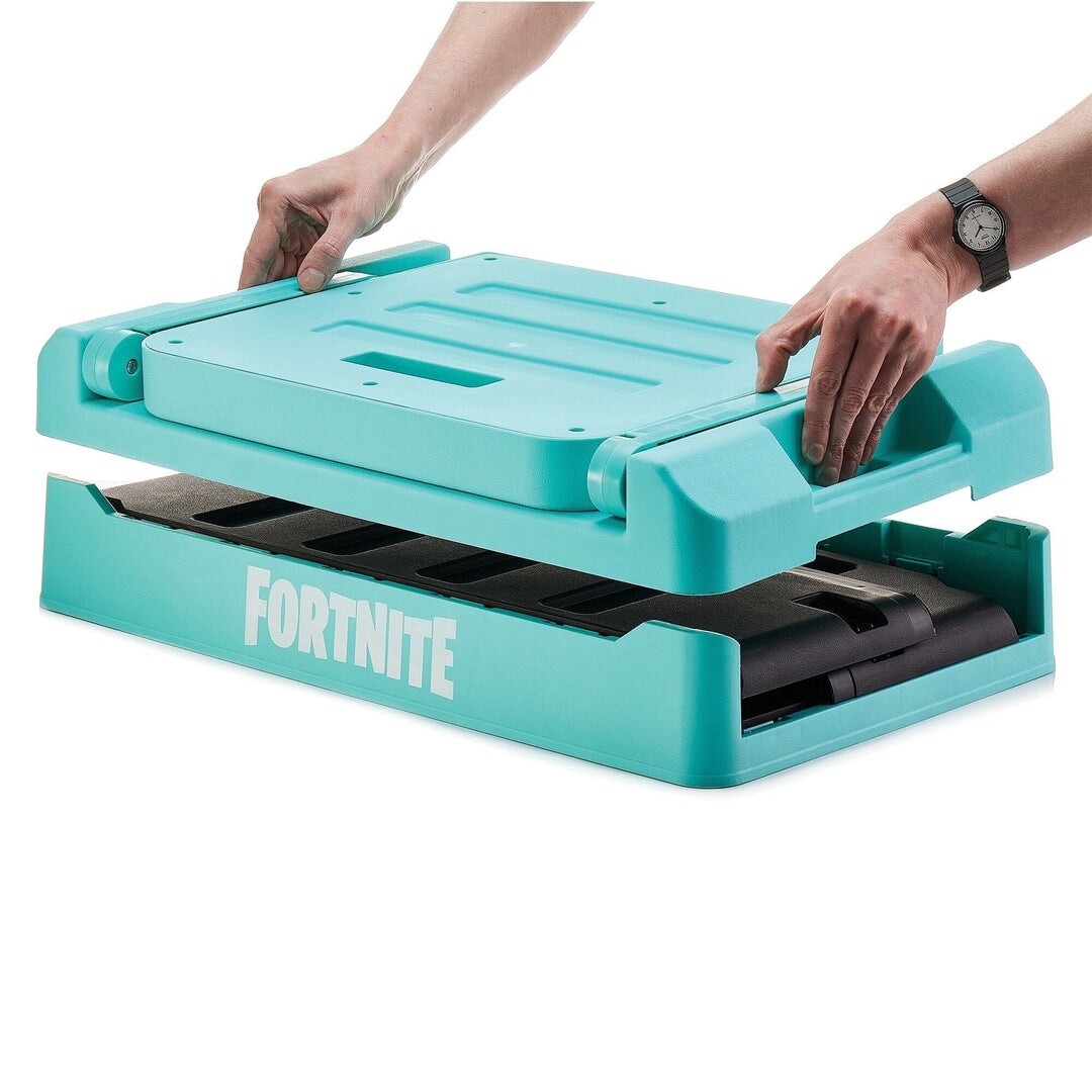 Numskull Official Fortnite Gaming Bedroom Storage Box with folding chair
