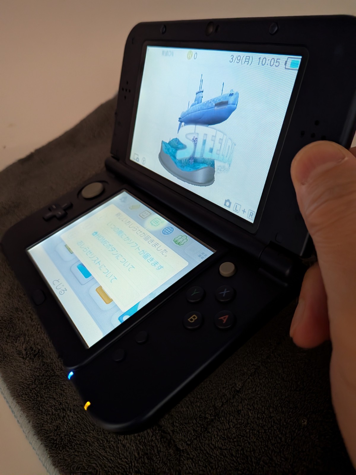 【Excellent5】Nintendo NEW 3DS LL XL Blue Handheld Used Game Console From Japan