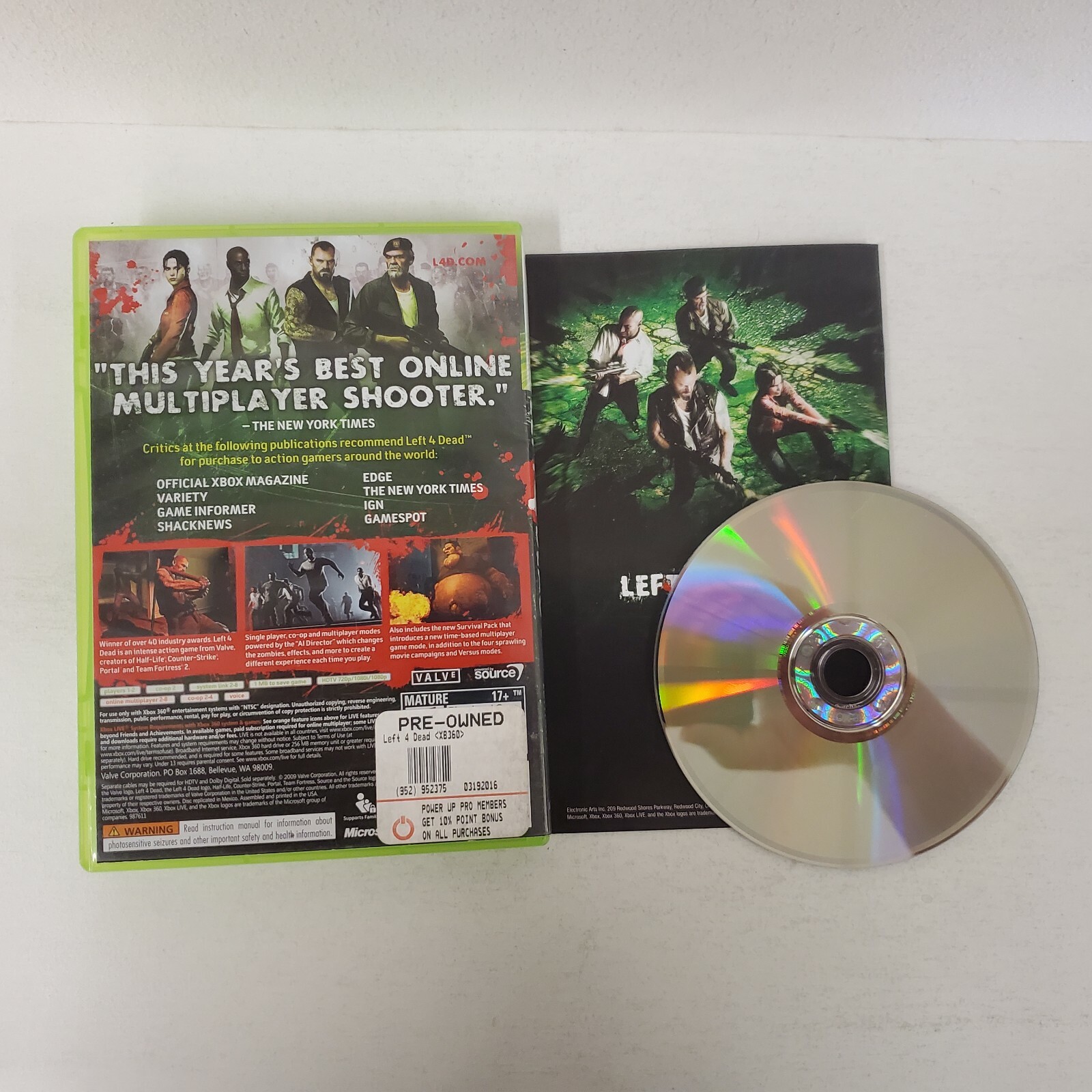 Left 4 Dead – Game of the Year Edition Xbox 360 2009 Fast Shipping