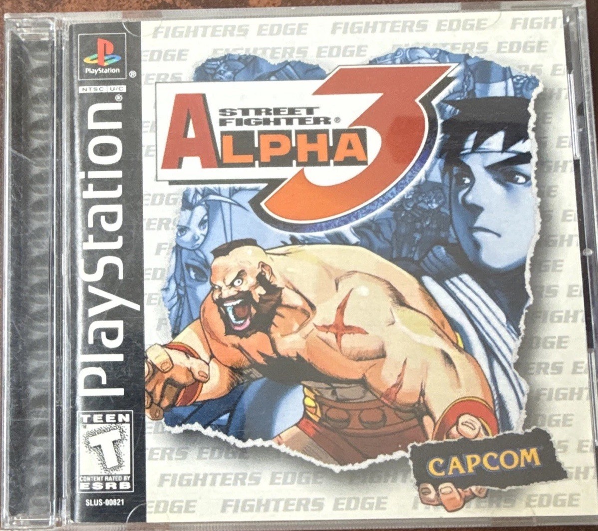 Capcom Street Fighter Alpha 3 PS1 w/ Manual, T-Teen NTSC-U/C (US/CA) 1999