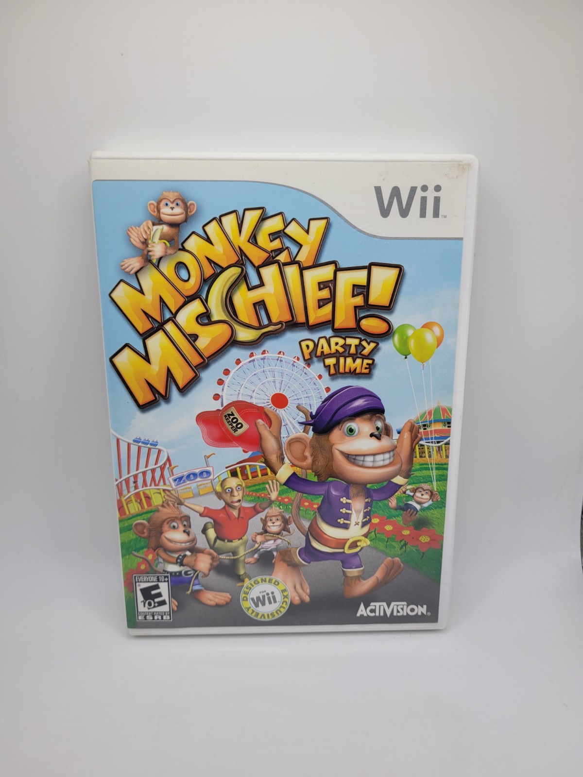 Monkey Mischief Party Time (Nintendo Wii, 2008) – CIB Complete – Tested!