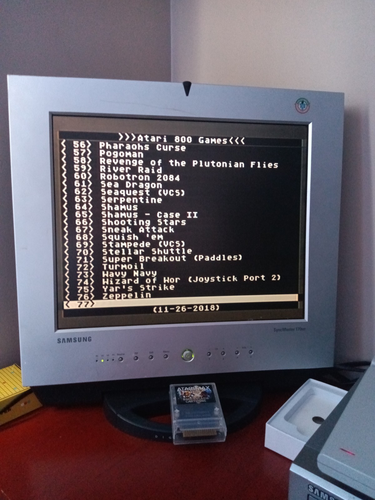 ATARI 8MBIT CART 76 GAMES FOR ATARI 800XL