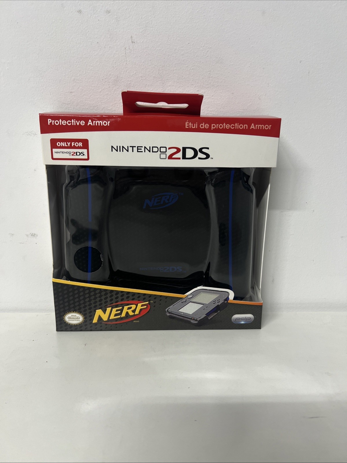 2 Pack! New Blue, Red & Black Nerf Armor Case Grip Handle – NINTENDO 2DS