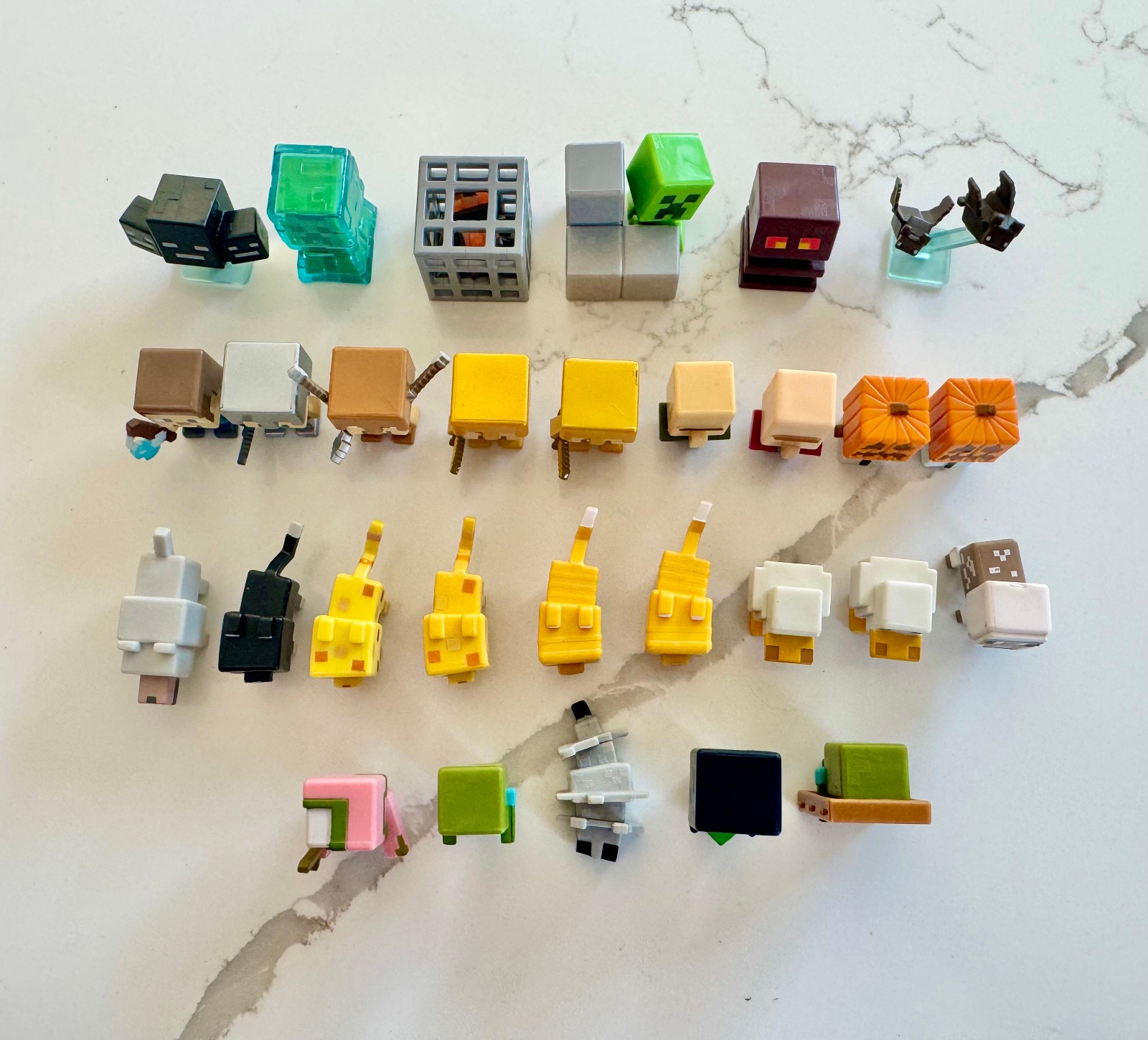 Minecraft Mojang Minifigures Assorted Lot of 29-Steve Enderman Creeper