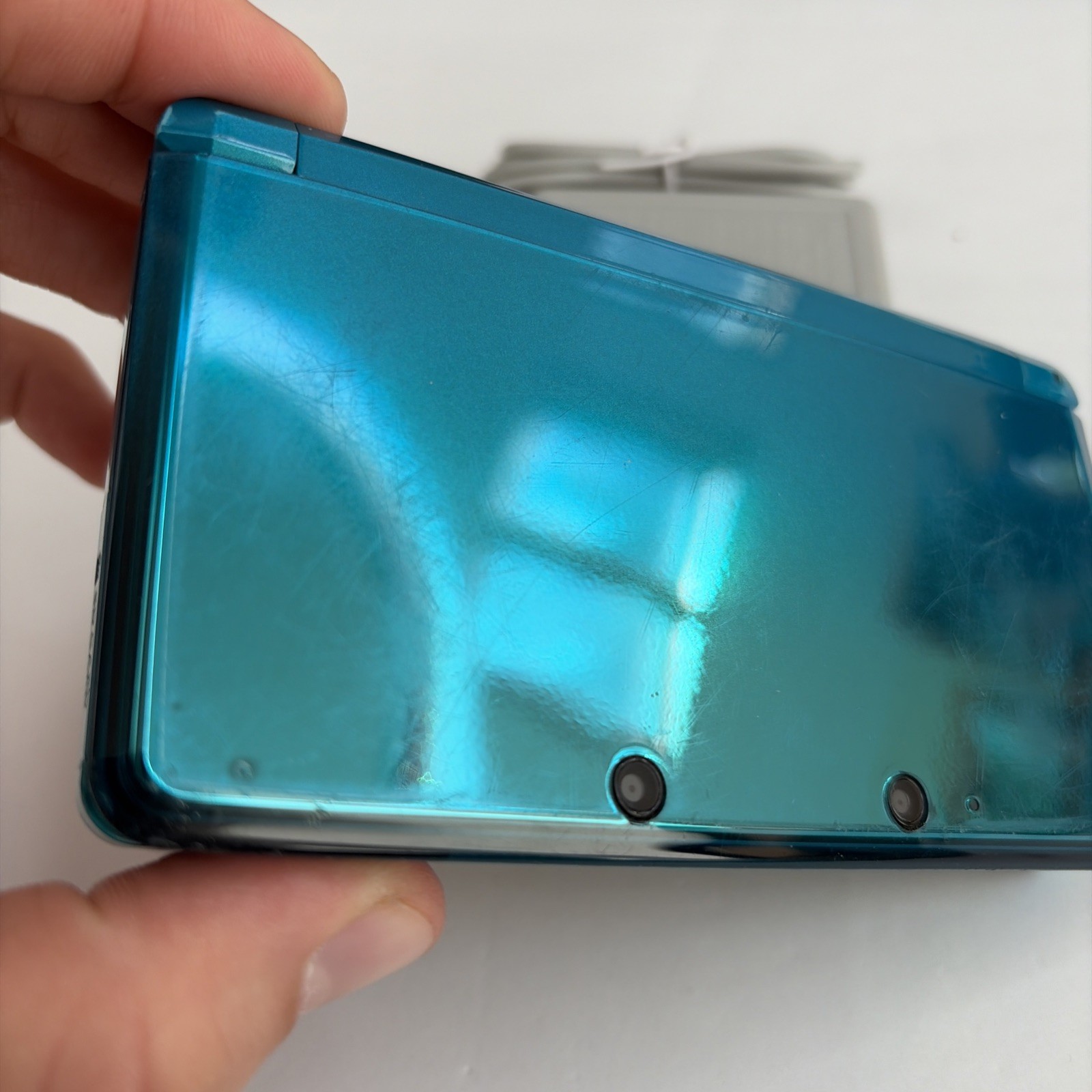 Nintendo 3DS System – Aqua Blue, Charger & Tested US Model