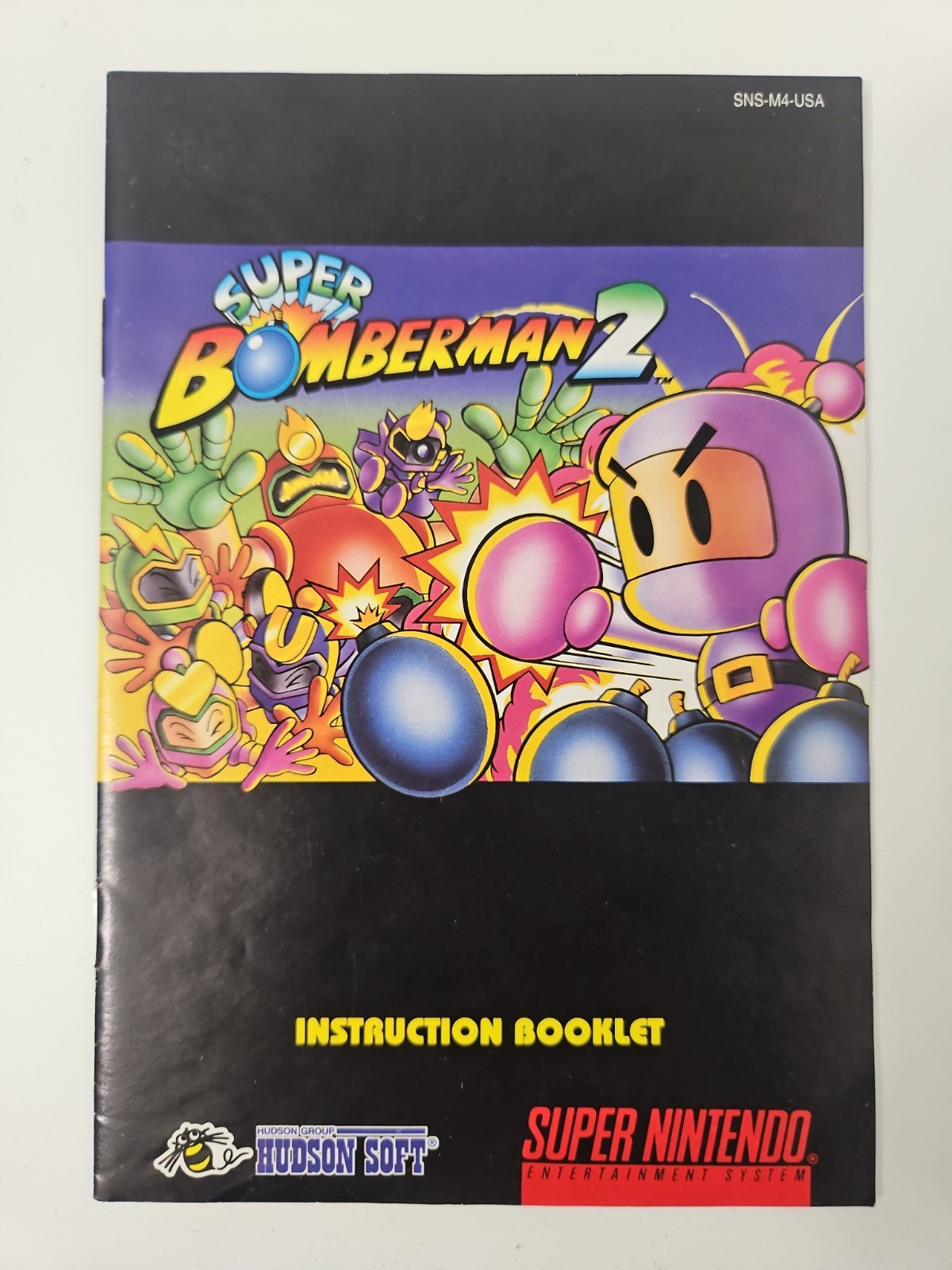 Super Bomberman 2 Box And Manual Only Super Nintendo SNES 1st Print