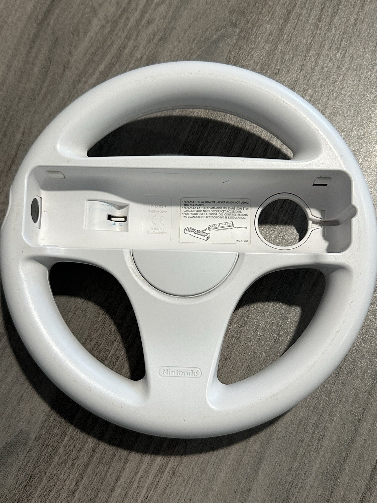 Nintendo Wii Mario Kart Wheel Wii Remote Controller RVL-024