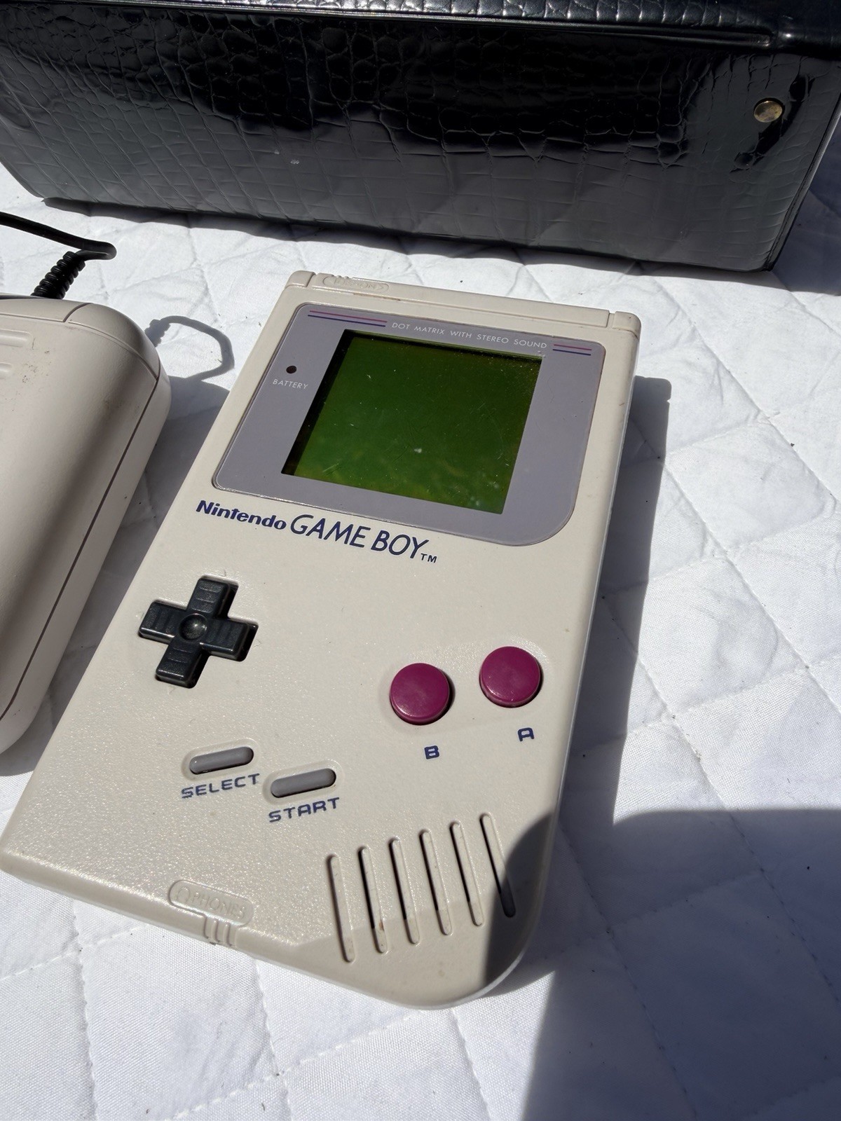 Nintendo Game Boy DMG-01 Gray Handheld System Console w/Case Charger Miner2049er