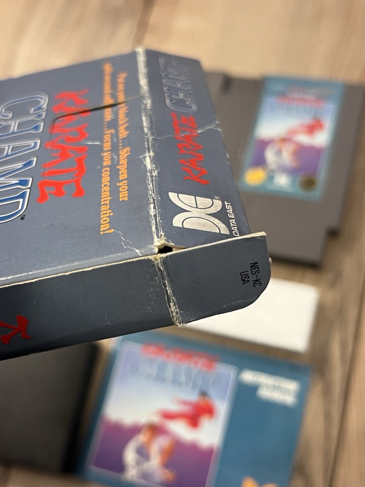 Karate Champ (Nintendo NES, 1986) CIB Complete 5-Screw w/ Hangtab Tested