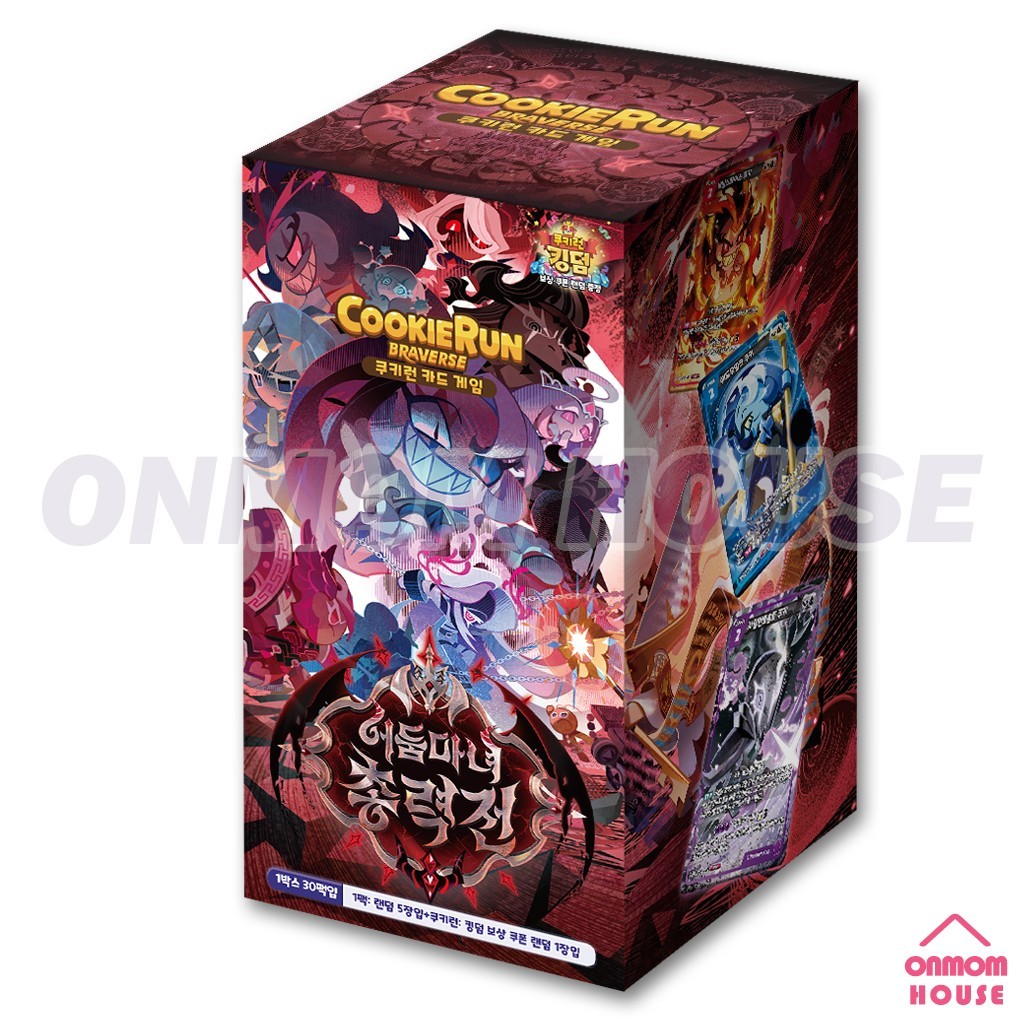 Pre-Order CookieRun Braverse TCG Booster Box Vol.11 Dark Witch Total War Korean