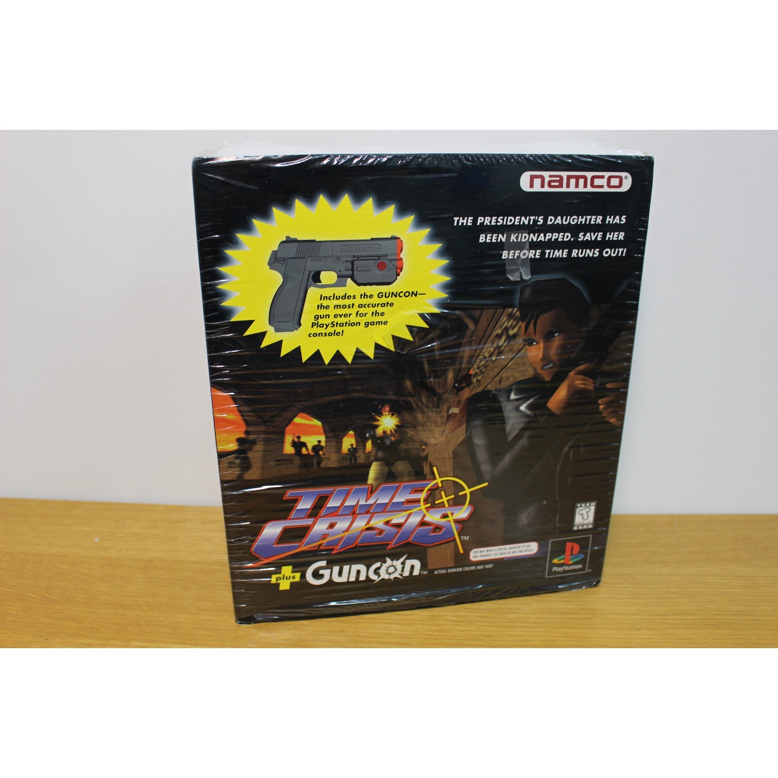 Time Crisis + GunCon Big Box Bundle PS1 Complete Namco NPC-103 Light Gun CRT