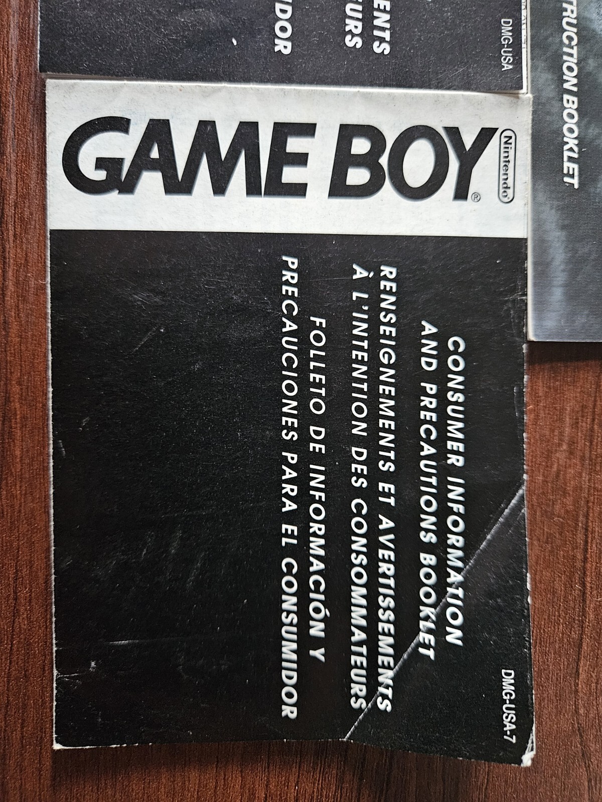 X6 Lot of Game Boy And Gameboy Color 6 manuals only bundle in mixed condition