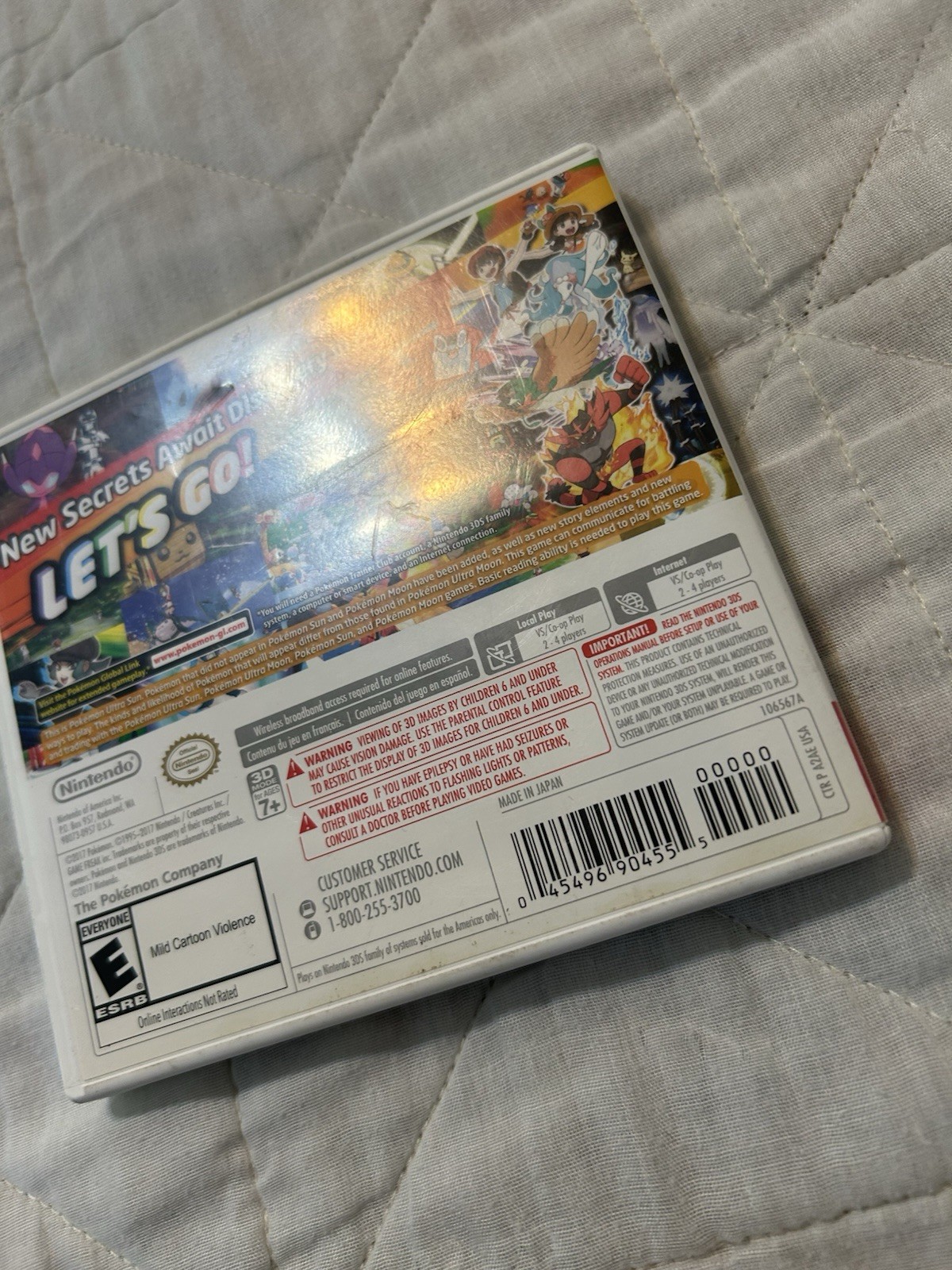 The Pokémon Company Pokémon Ultra Sun Nintendo 3DS Game, Manual