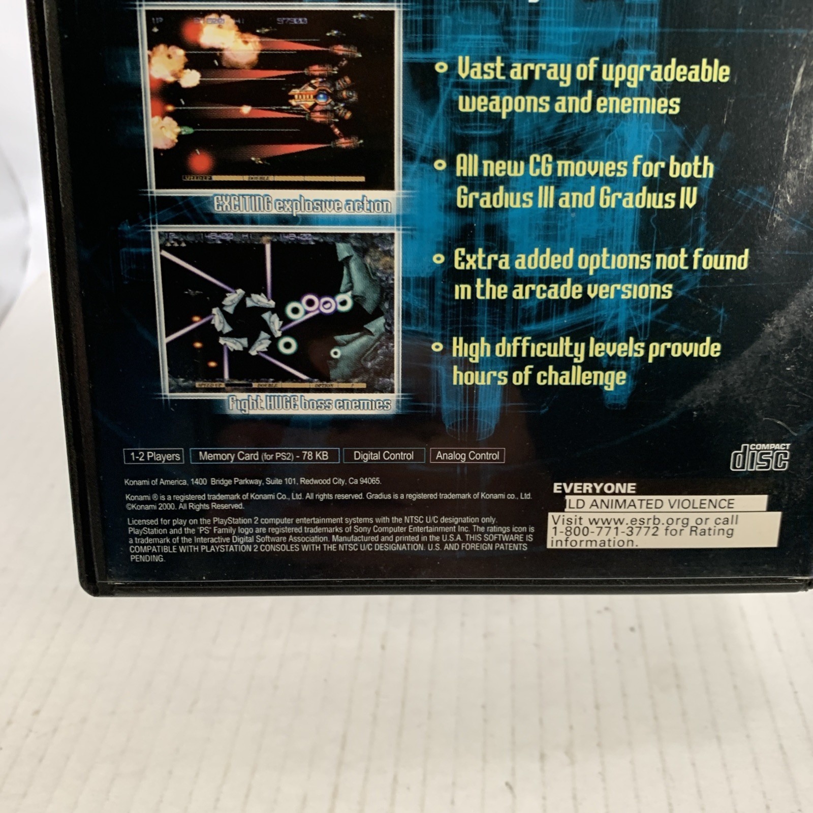 Esteem Condition Gradius III 3 and IV 4 (Sony PlayStation 2, 2000) PS2 See Pics