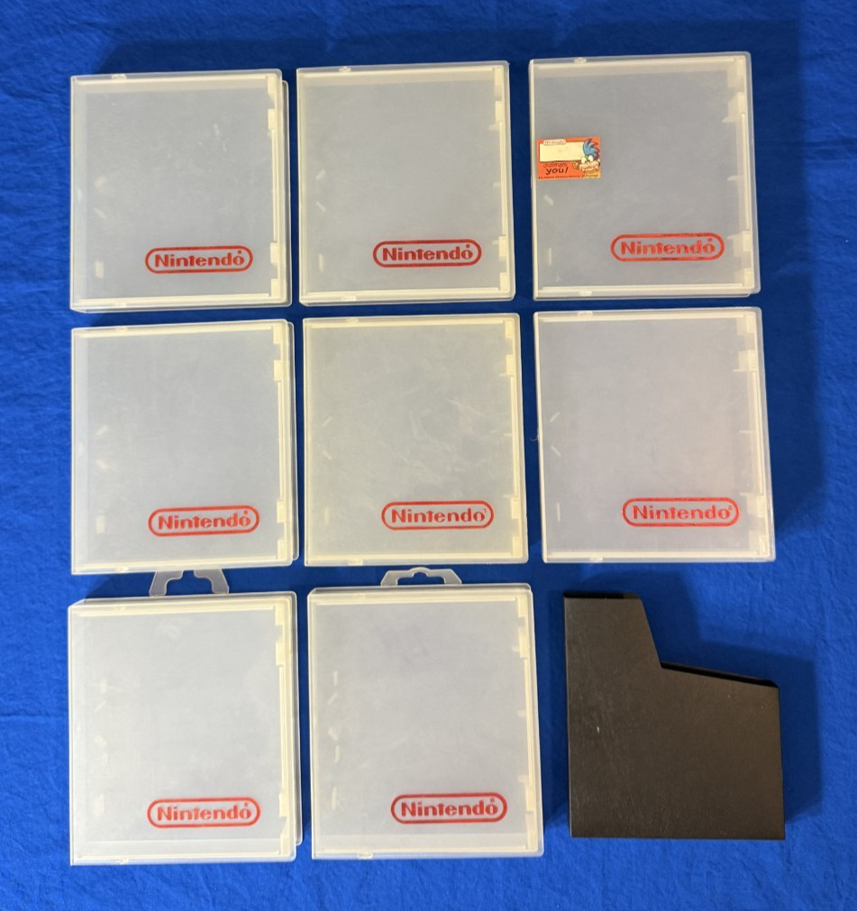 Nintendo Official Clamshell Clear Hard Game Case 8 OEM Nintendo Brand