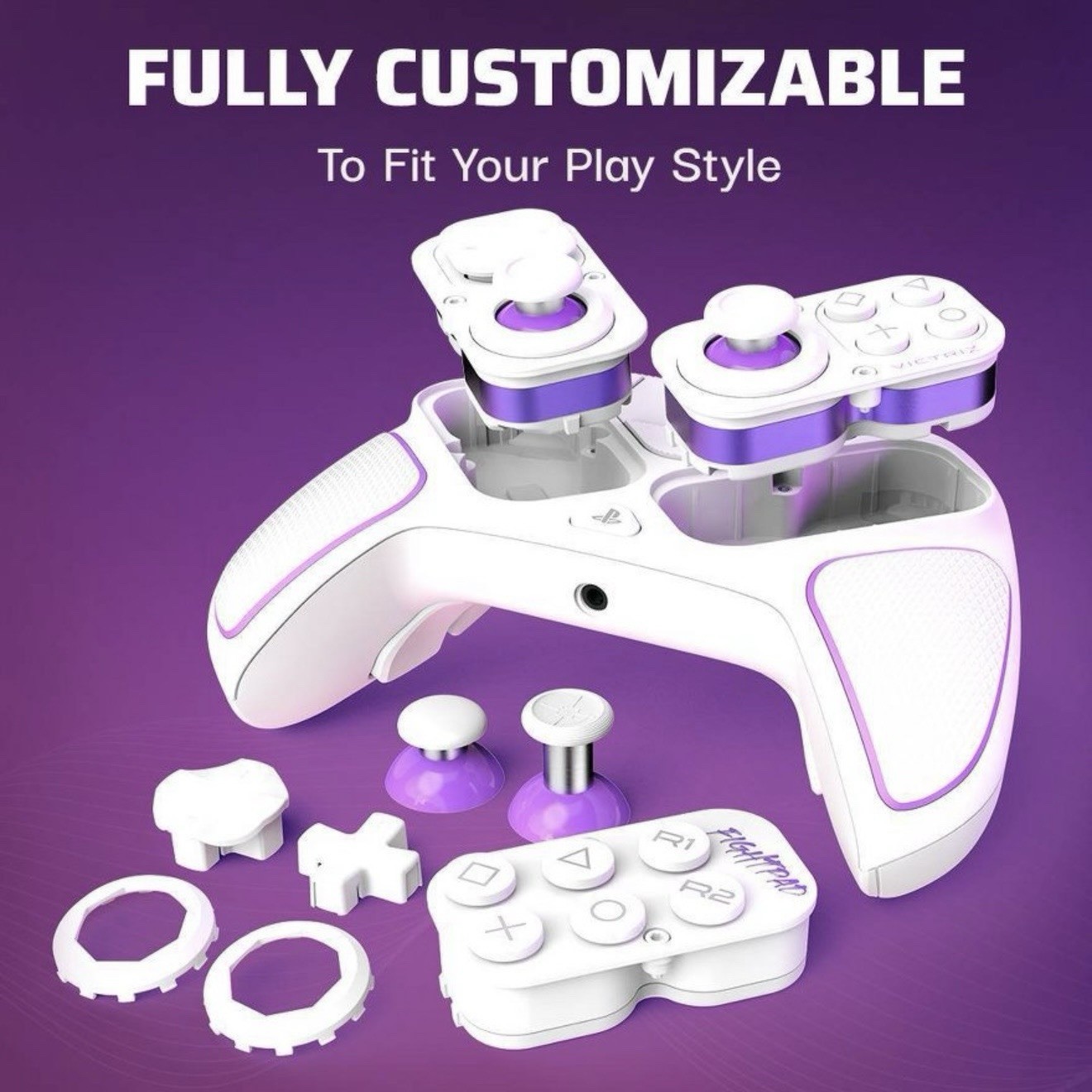 PDP Victrix Pro BFG Wireless Controller for PlayStation 5 – White