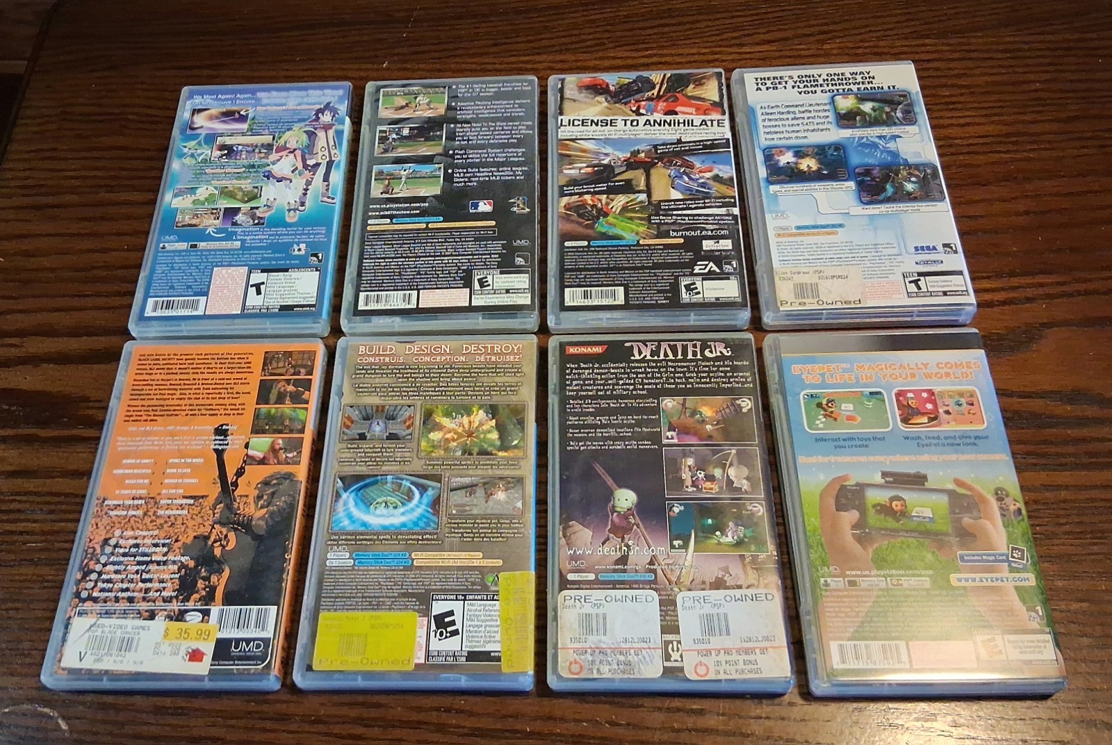 PSP UMD Game/Movie/Music Lot+ Extras RPG Racing Puzzle Arcade See Pics/Descript