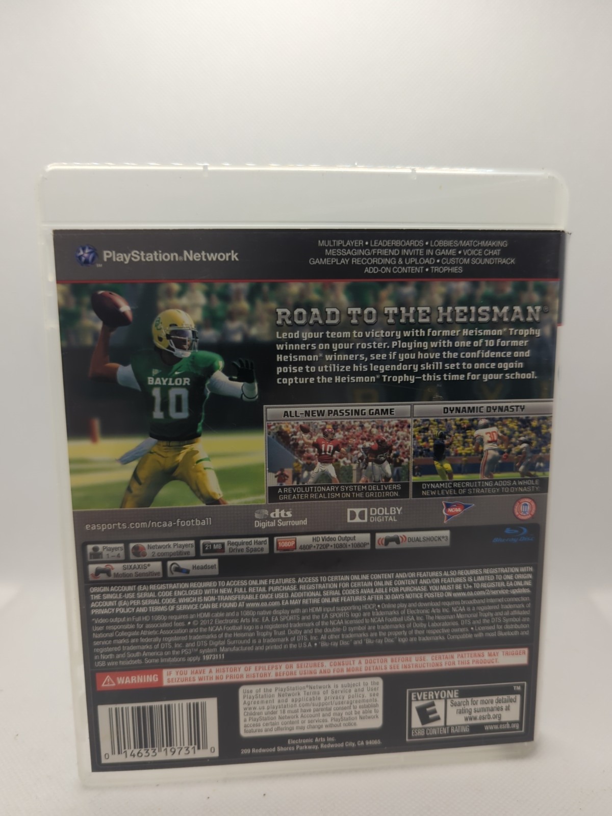 Playstation 3 PS3 NCAA Football 13 (EA, 2012) *CIB, REFLECTIVE COVER, TESTED*
