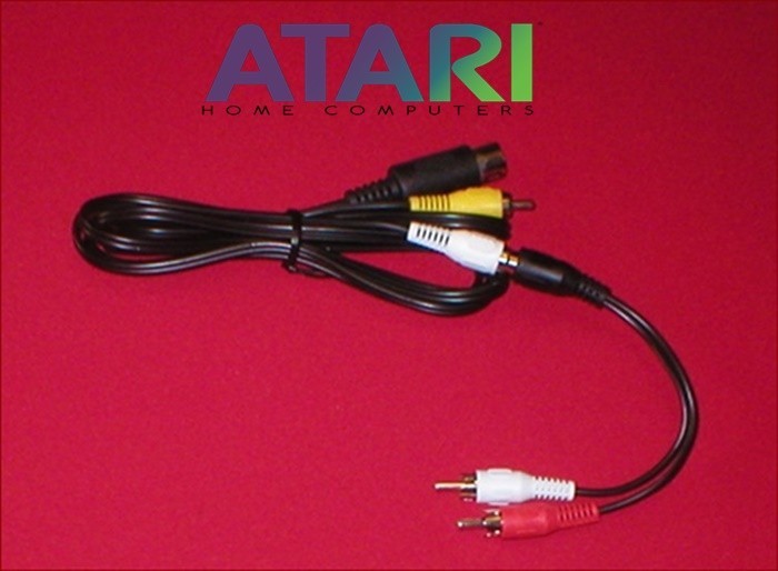 6Ft AV Cable W/ Y Splitter Stereo Adapter for the 65XE 130XE Computer NEW