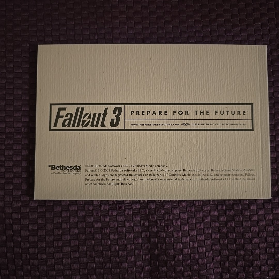 Fallout 3 Vault Dweller’s Survival Guide – Pocket Reference Edition **RARE** PAX