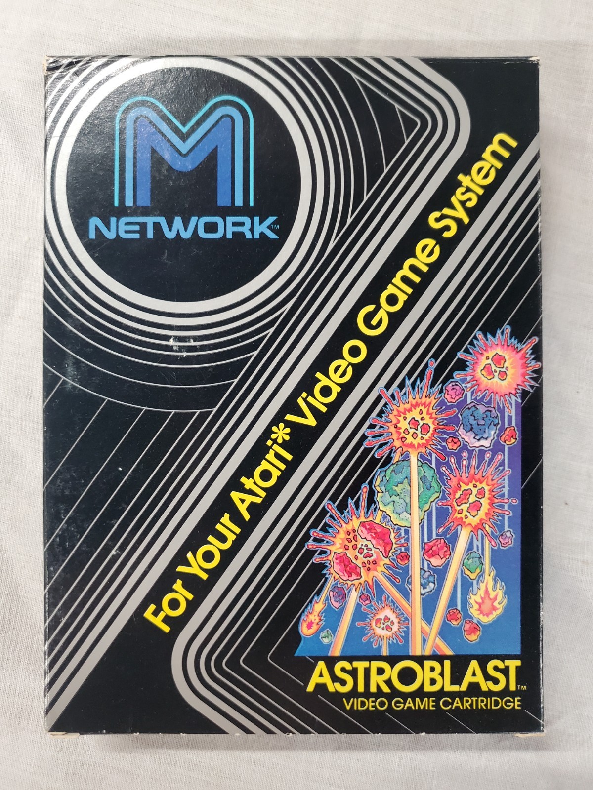 Astroblast (Atari 2600, Mattel) Complete In Box CIB Tested (A029)