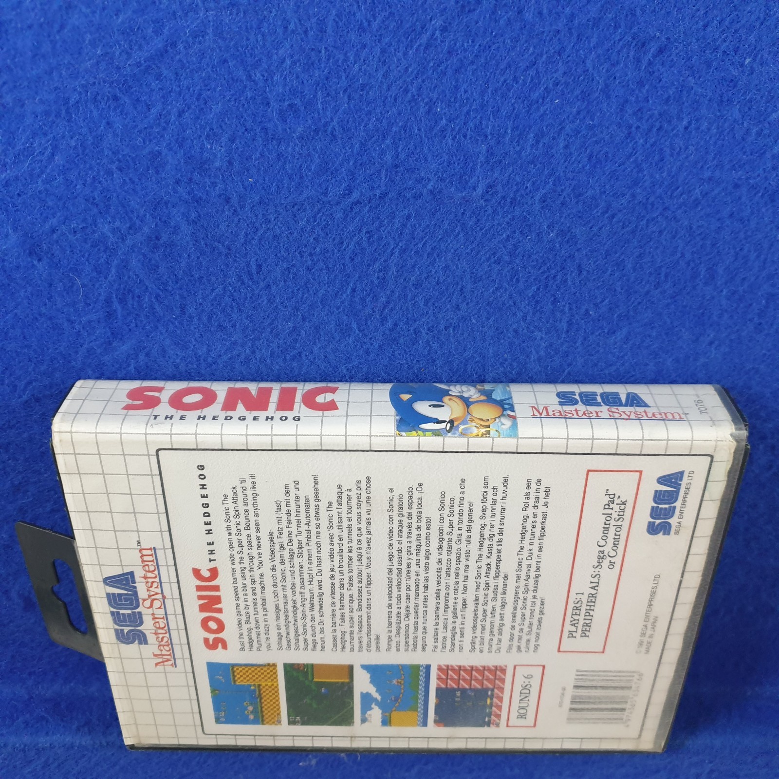 Master System SONIC THE HEDGEHOG *x Boxed & Complete PAL REGION FREE Works in US