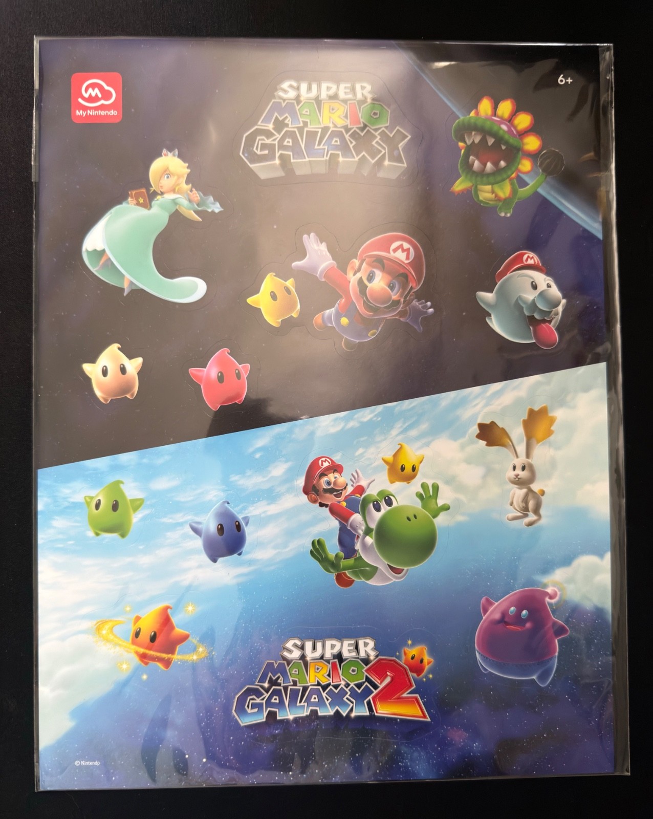 Super Mario Galaxy + Super Mario Galaxy 2 – Switch – w/ MyNintendo Sticker Sheet