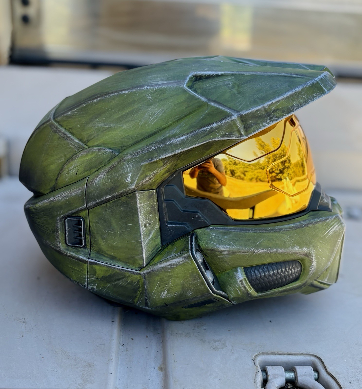PREMIUM Halo Infinite Master Chief Full Sized Wearable Helmet with LED Lights