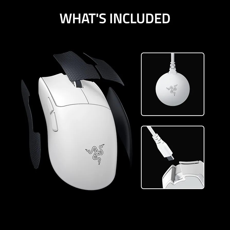 Razer Viper V4 Pro White – Ultra-lightweight Wireless Esports Gaming Mouse