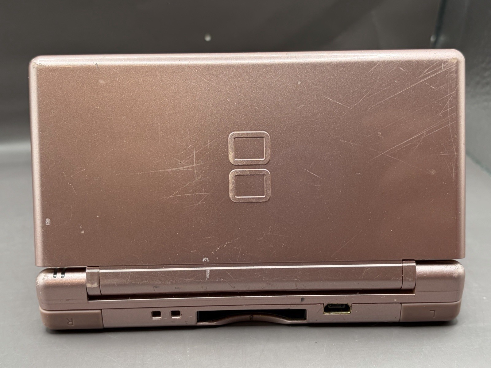 Nintendo DS Lite Metallic Rose Pink Handheld Video Game Console Only With Stylus