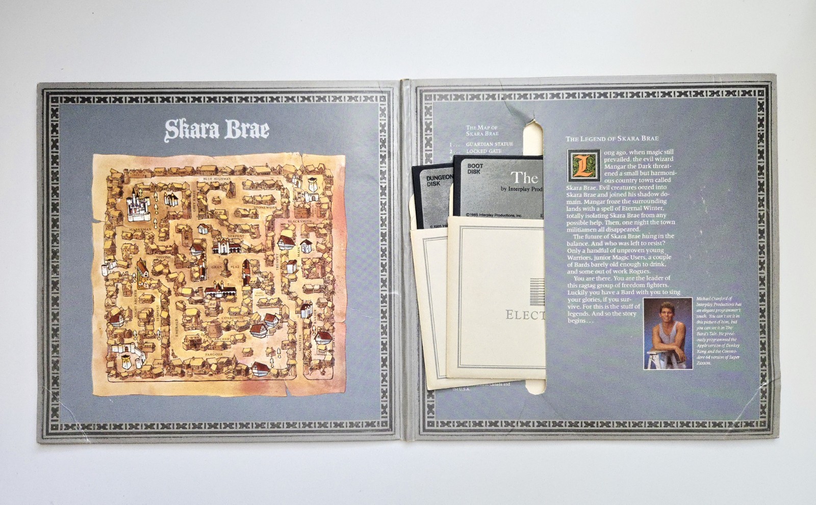 VINTAGE 1985 THE BARD’S TALE APPLE II GAME ELECTRONIC ARTS TALES OF THE UNKNOWN