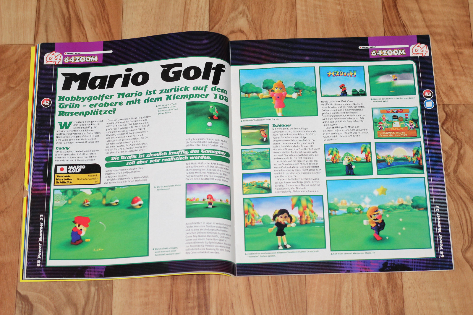 1999 Nintendo 64 Magazine Mario Golf Kart 64 Hybrid Heaven Road Rash Rayman 2