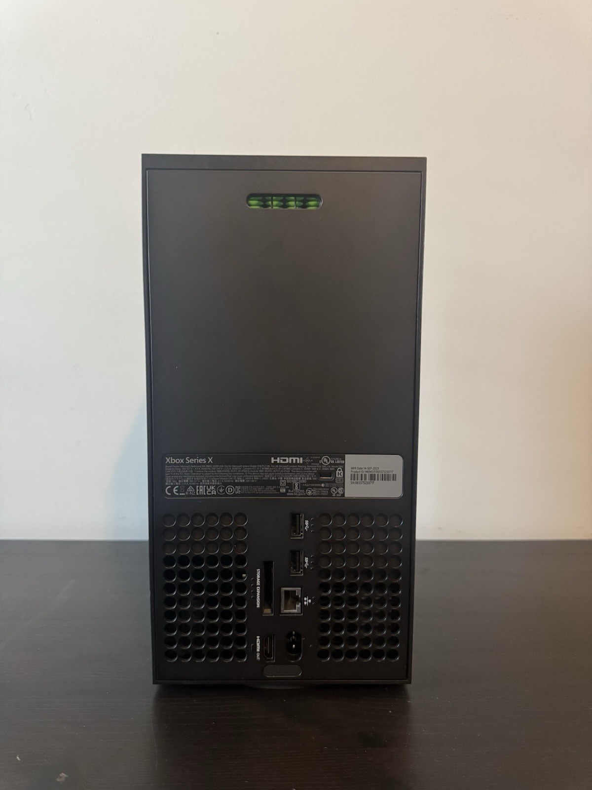 Microsoft Xbox Series X With Two Controllers And College Football 25