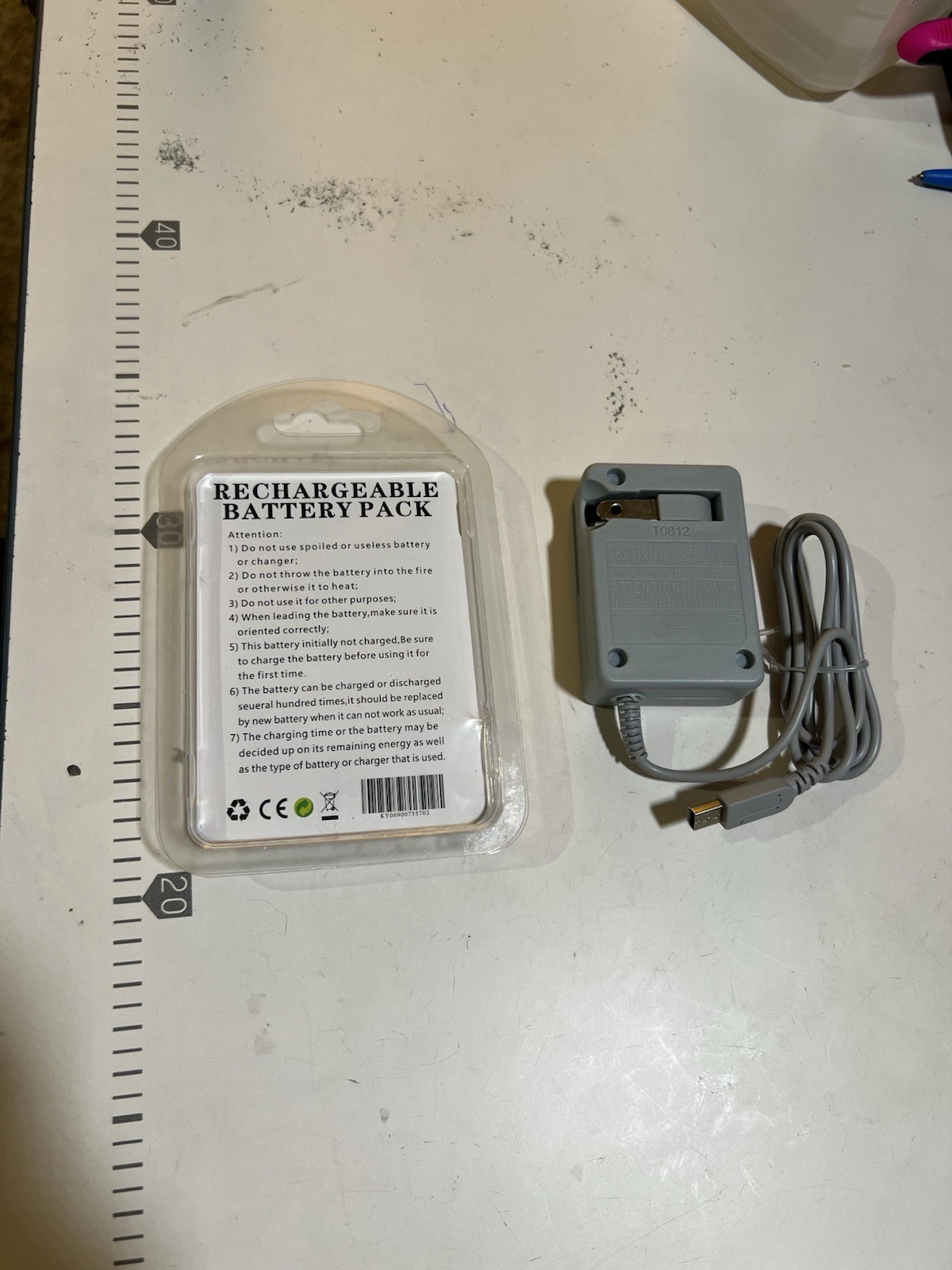 AC Home Wall Charger & 2000mAh Battery & Screwdriver Tool For Nintendo DSi NDSi