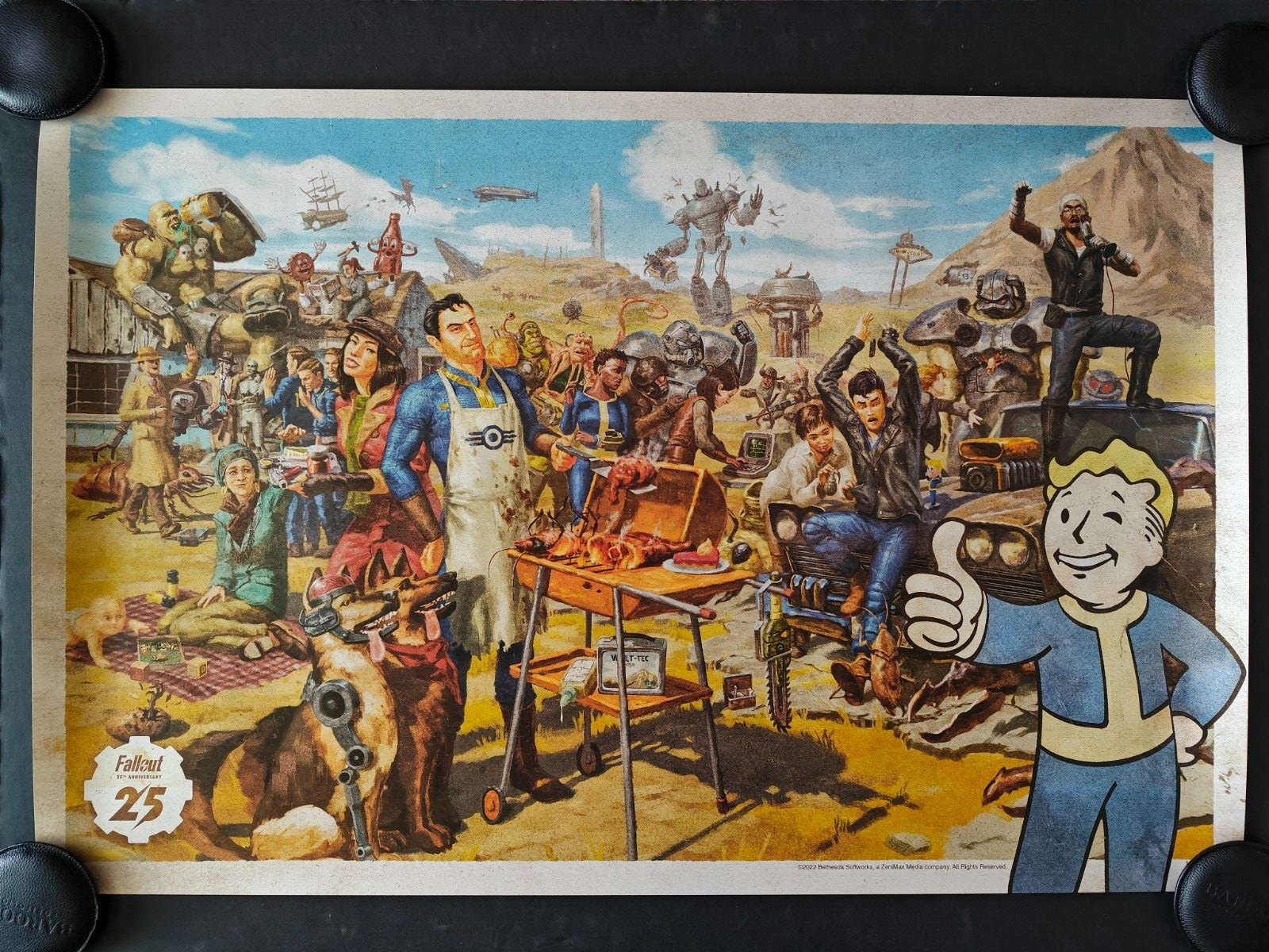 ONLY 400 MADE Fallout 25th Anniversary Lithograph Art Print Poster tv show 4 76