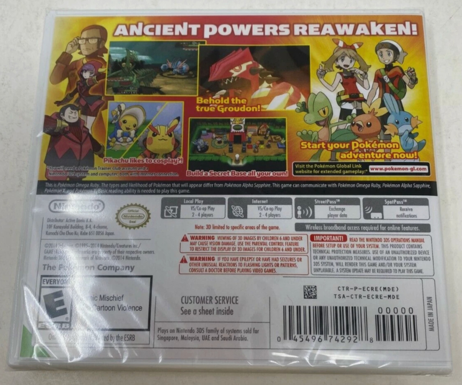 Pokemon Omega Ruby Nintendo 3DS Game Brand New & Factory Sealed!!