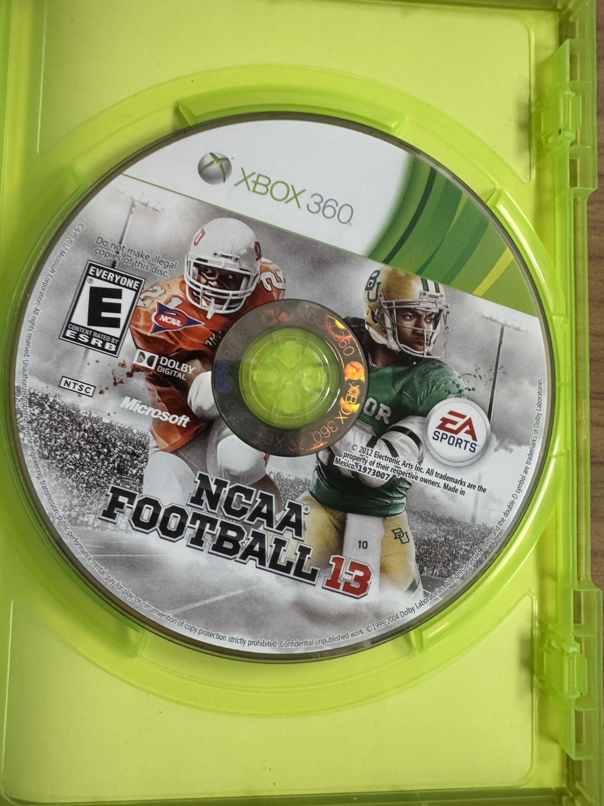 NCAA Football 10 11 12 13 (Microsoft Xbox 360, 2012) CIB Complete w/ Inserts
