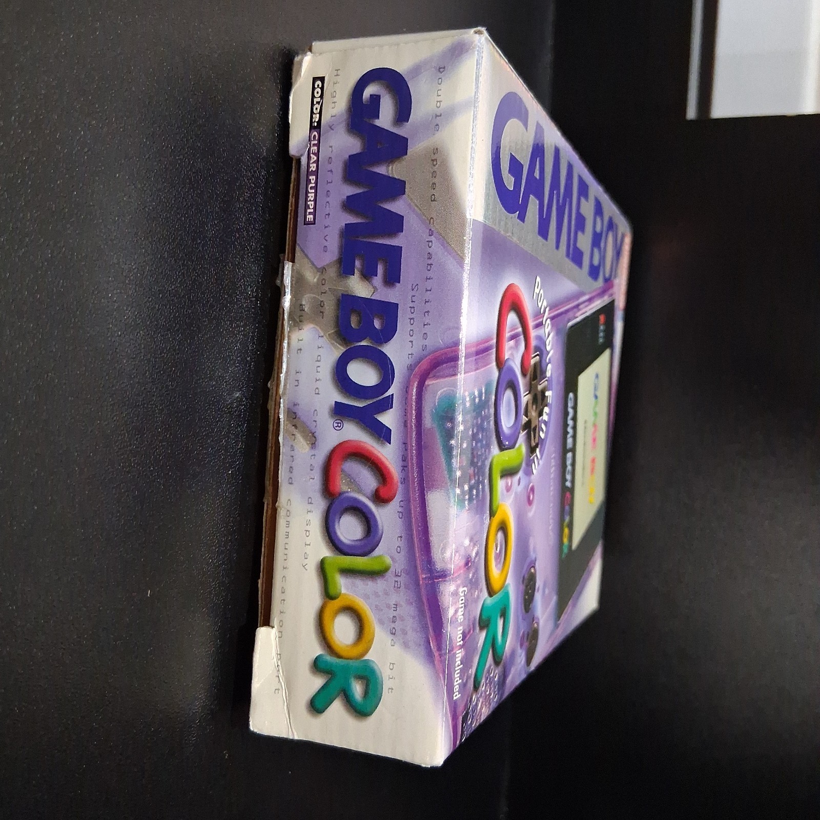Clean! Nintendo GameBoy Color Atomic Purple Console Complete In Box CiB CGB-001