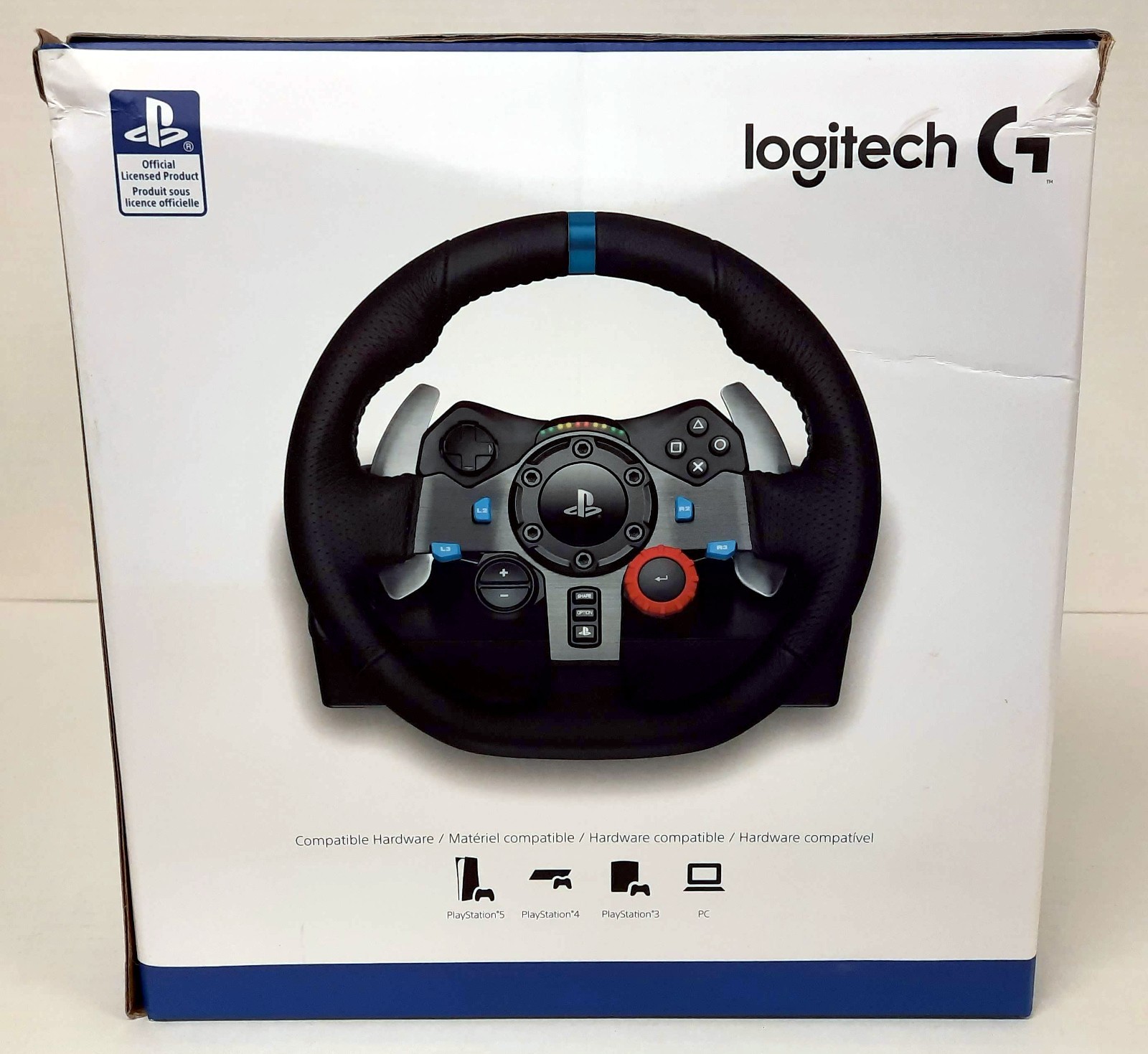 Empty Box for Logitech G29 Racing Wheel (PC, PlayStation 3, 4, 5| PS3, PS4, PS5)