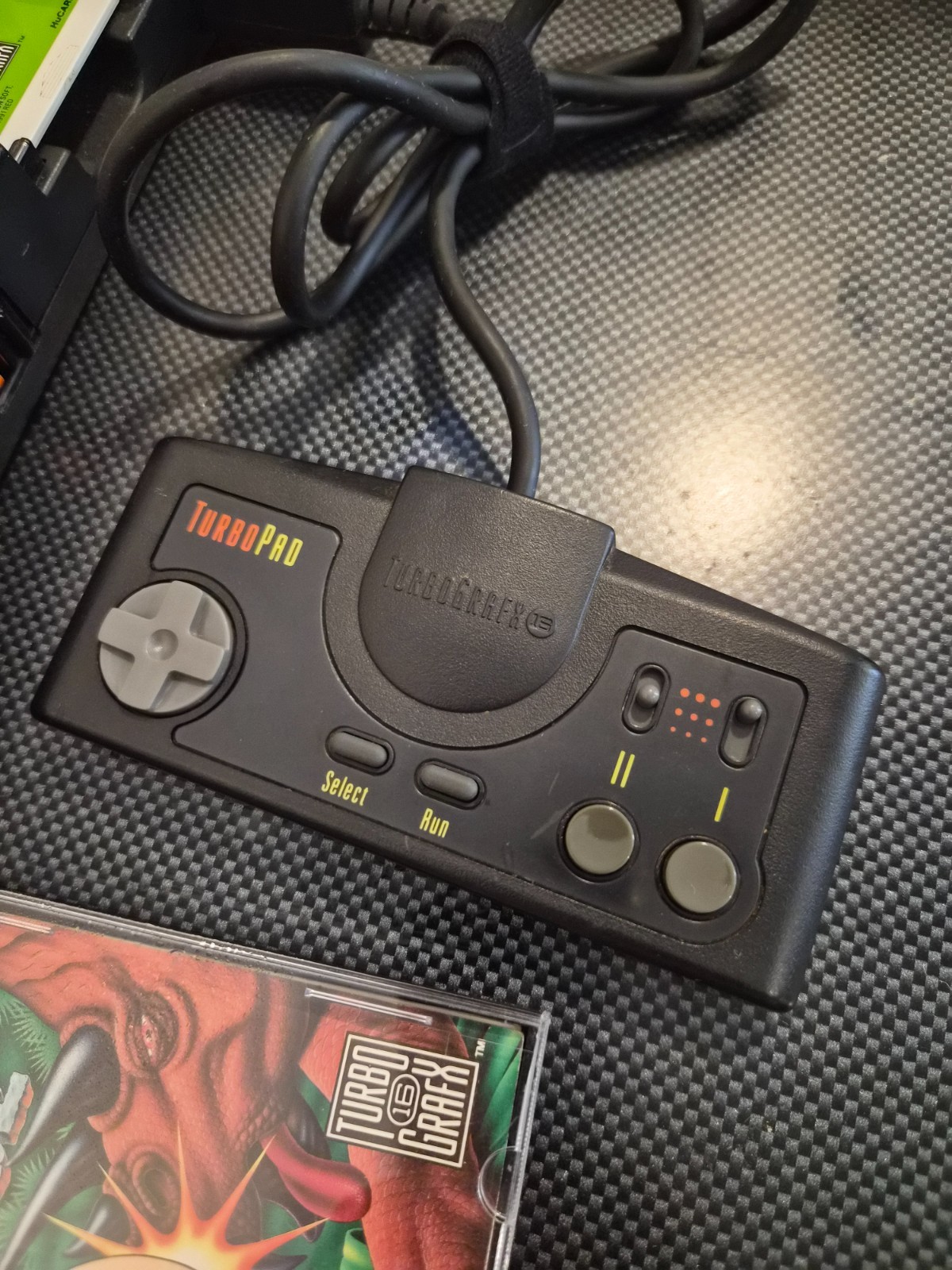 NEC TurboGrafx-16 Console w/Power Adapter RF Switch Controller Bonk’s Revenge