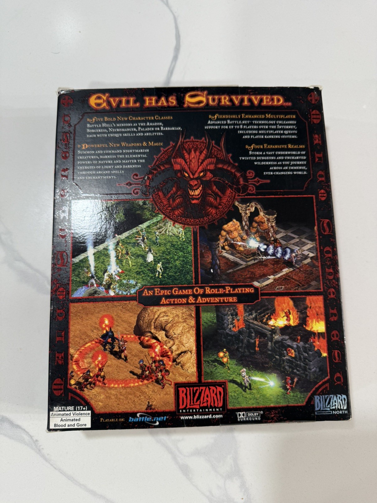 Diablo II 2 Blizzard PC Big Box CIB Complete w/ Manual CD-ROM 2000