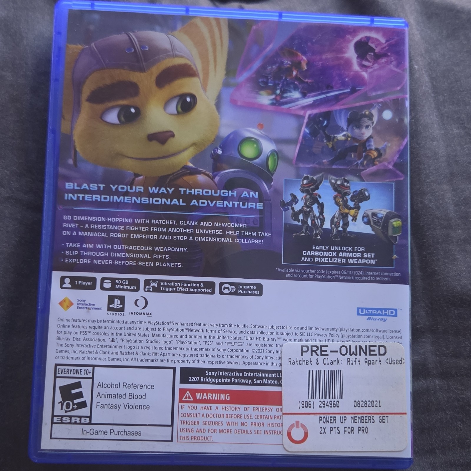 Sony Ratchet & Clank: Rift Apart Launch Edition PS5 NTSC-U/C E10+ 2021