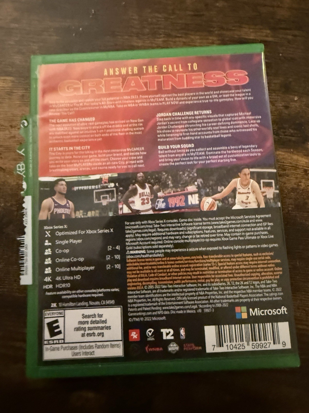 NBA 2K23 2K Xbox Series X Multiplayer Single Player Co-op 4K Ultra HD Basketball