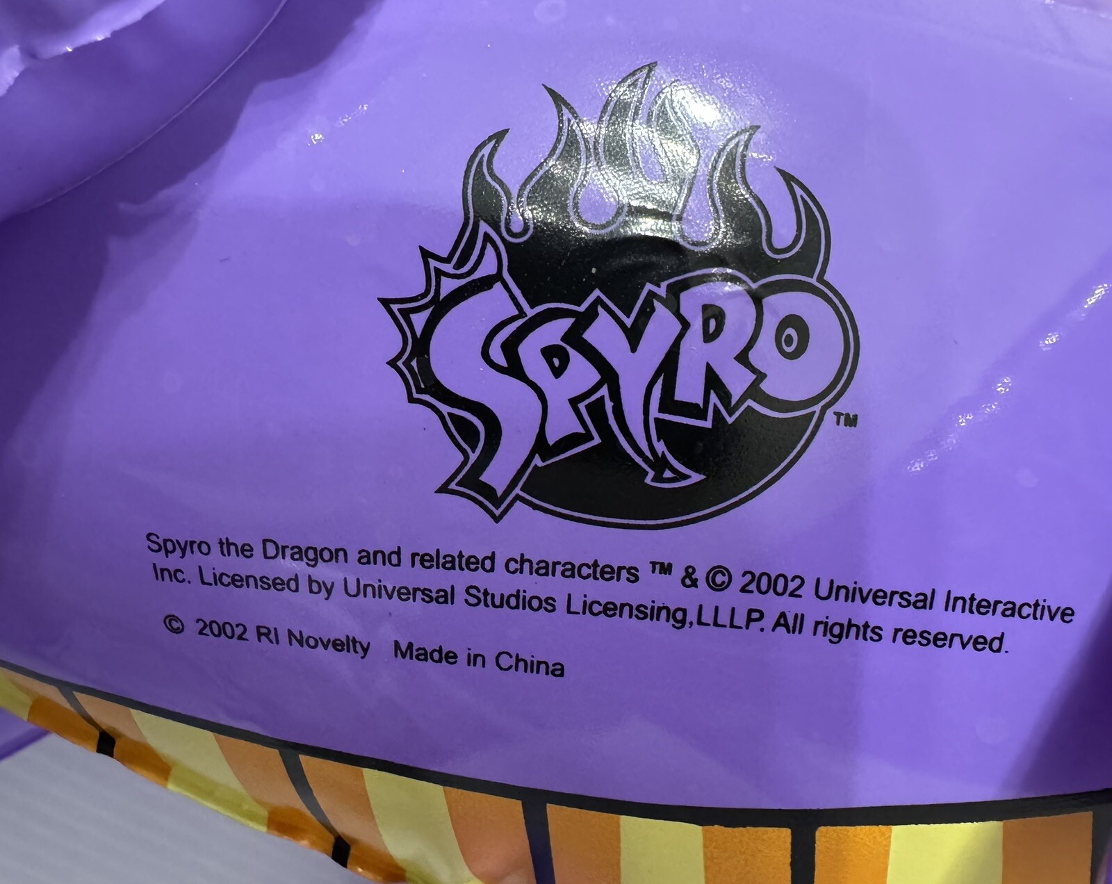 Vintage 2002 Spyro The Dragon Inflatable Blow Up PlayStation Promotional NEW