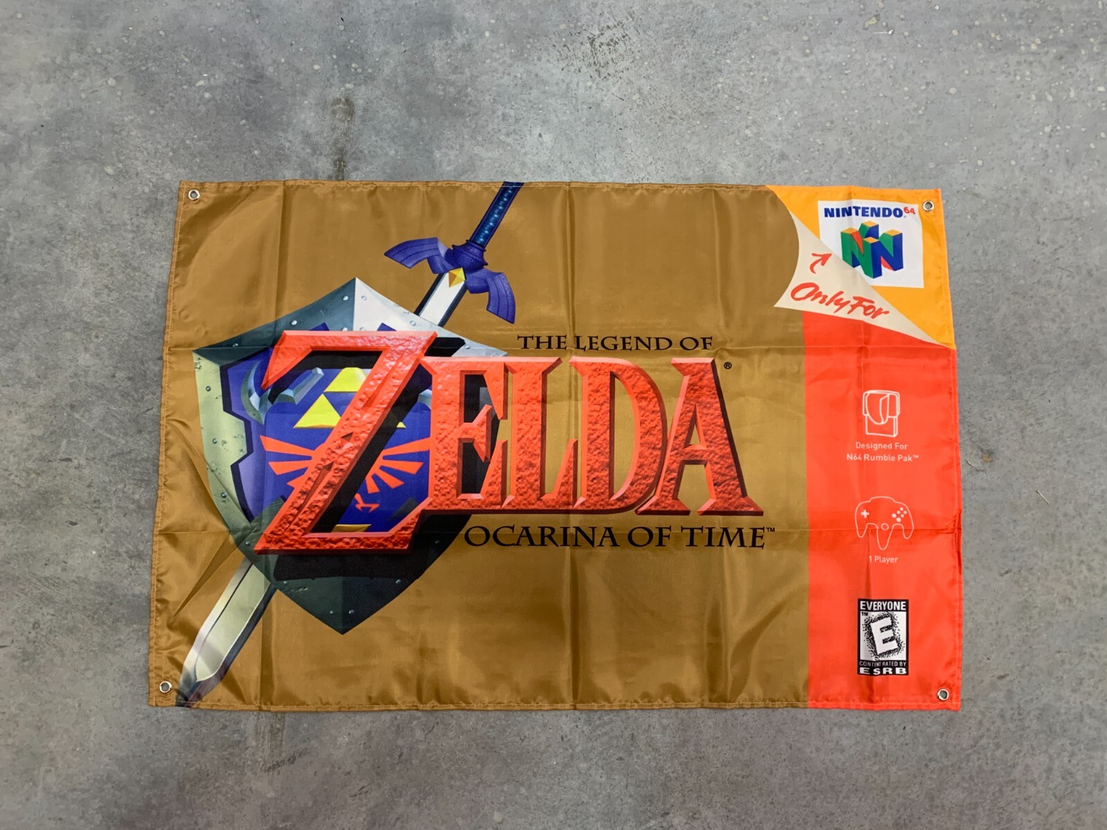 The Legend Of Zelda Ocarina of Time Flag Banner Tapestry 2 x 3 Ft, N64