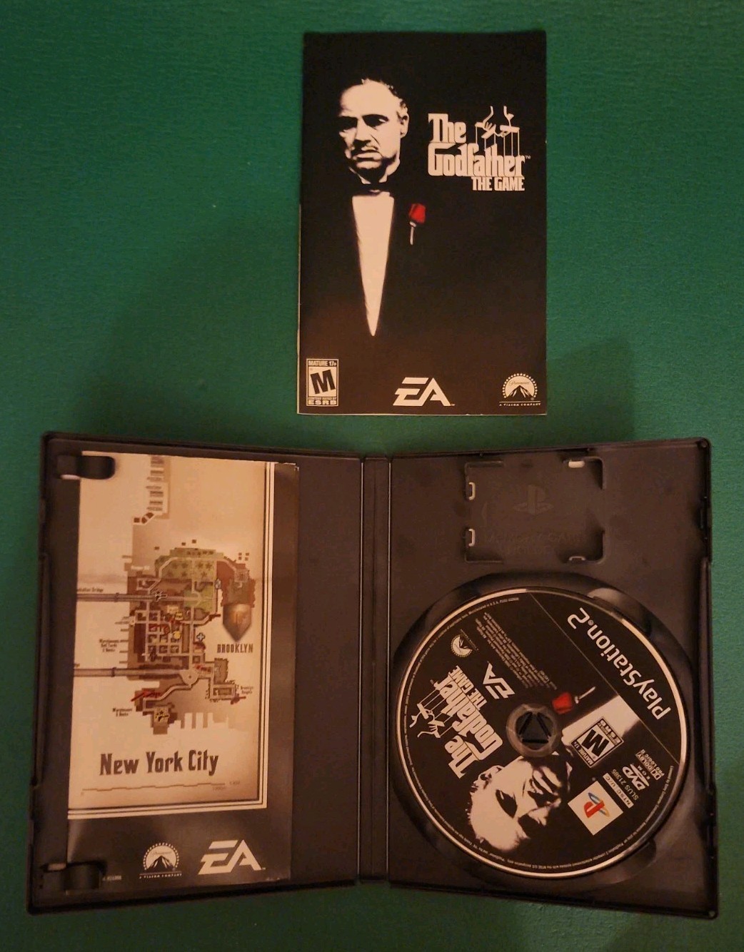 The Godfather Game PS2 PlayStation 2 Map And Manual Included, CIB